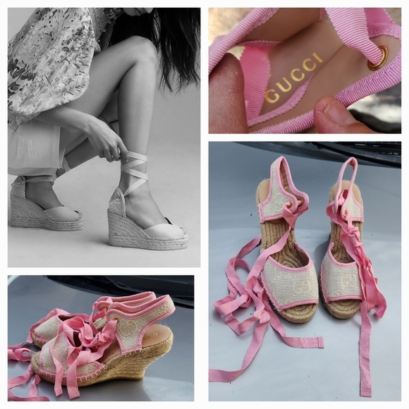 THE PERFECT ANKLE TIE ESPADRILLE Wedge SANDALS FOR THE SUMMER - Picture 1 of 13